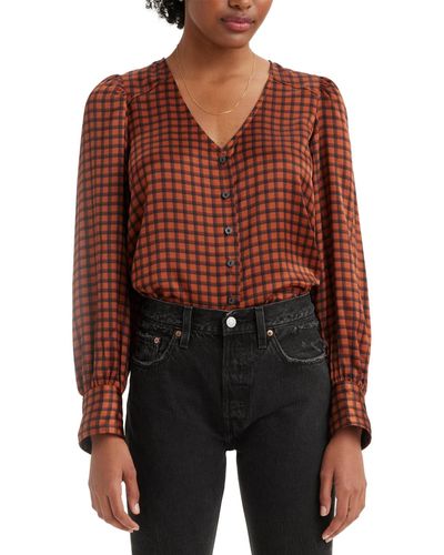 Levi's Printed Kit Blouse - Red