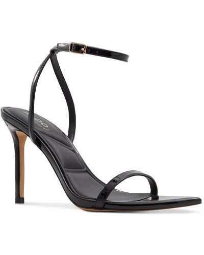 ALDO Tulipa Ankle-strap Stiletto Dress Sandals - Metallic