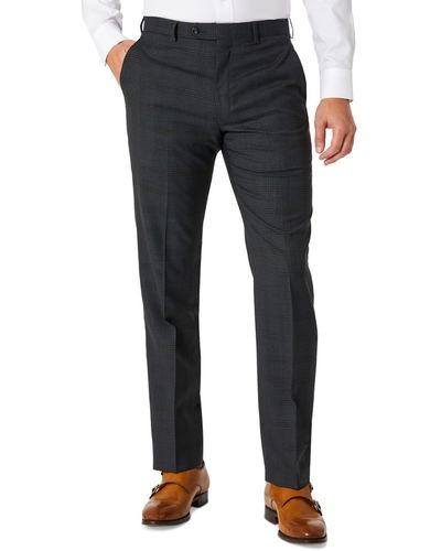 Michael Kors Modern-fit Airsoft Stretch Wool Suit Pants - Blue