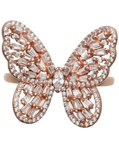 Giani Bernini Cubic Zirconia Baguette Butterfly Ring (1-1/2 Ct. T.w. - Metallic