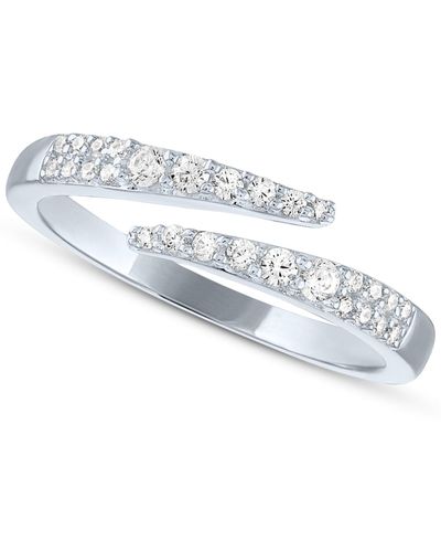 Forever Grown Diamonds Lab-created Diamond Wrap Ring (1/4 Ct. T.w. - Metallic