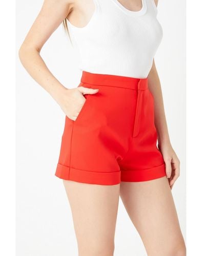 Endless Rose Tailo Basic Shorts - Red
