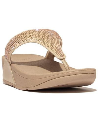 Fitflop Lulu Embellished Sandals - Metallic