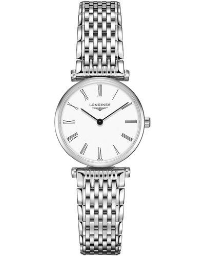 Longines Swiss La Grande Classique De Stainless Steel Bracelet Watch 24mm - White