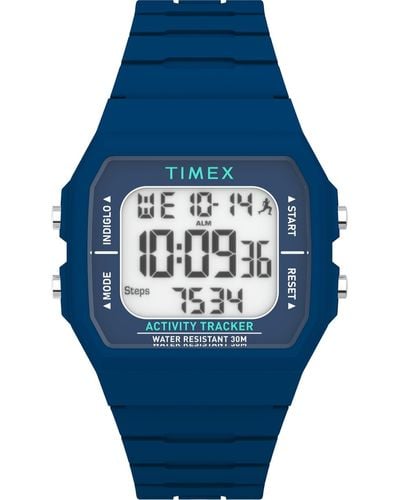 Timex Digital Ironman Classic Silicone Watch 40mm - Blue