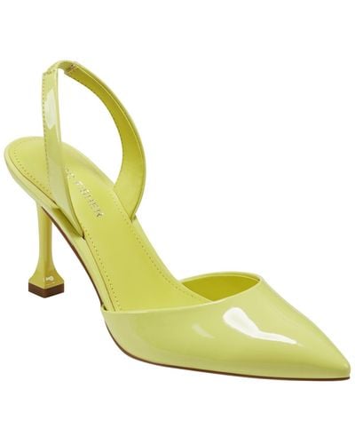 Marc Fisher Hadya Pointy Toe Stiletto Dress Pumps - Yellow