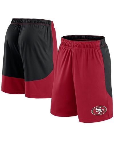 Fanatics Scarlet/black San Francisco 49ers Go Hard Shorts - Red