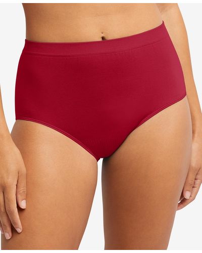 Bali Comfort Revolution Microfiber Brief Underwear 803j - Red