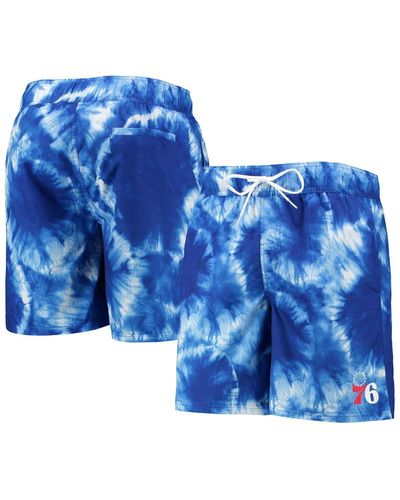 G-III 4Her by Carl Banks Philadelphia 76ers Splash Volley Swim Shorts - Blue
