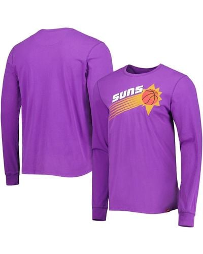 Sportiqe Phoenix Suns Hardwood Classics Mohave Elevated Long Sleeve T-shirt - Purple