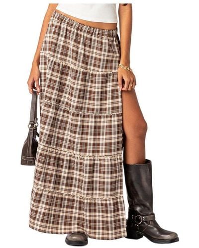 Plaid Maxi Skirts