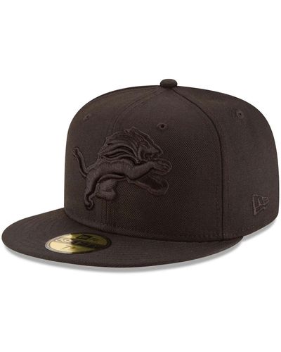 KTZ Detroit Lions On 59fifty Fitted Hat - Brown