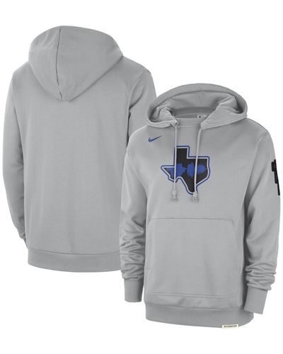 Nike Distressed Dallas Mavericks 2023/24 City Edition Courtside Standard Issue Pullover Hoodie - Gray