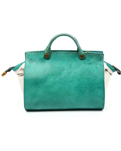 Old Trend Genuine Leather Out West Satchel Bag - Green