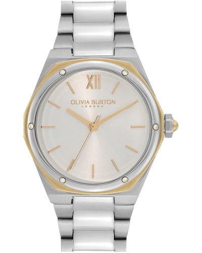 Olivia Burton Hexa Silver-tone Watch 33mm - Gray