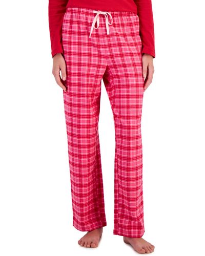Charter Club Cotton Flannel Pajama Pants - Red