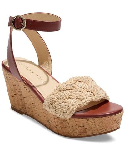 Jack Rogers Dumont Woven Rope Wedges - Brown