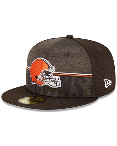 KTZ Cleveland S 2023 Nfl Training Camp 59fifty Fitted Hat - Brown