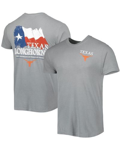 Image One Texas Longhorns Hyperlocal Flying T-shirt - Gray