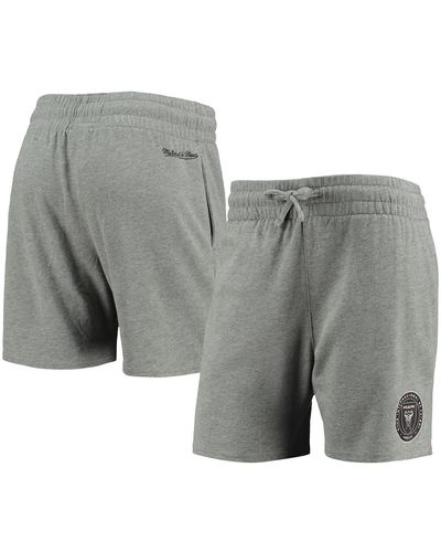 Mitchell & Ness Inter Miami Cf Logo Shorts - Gray