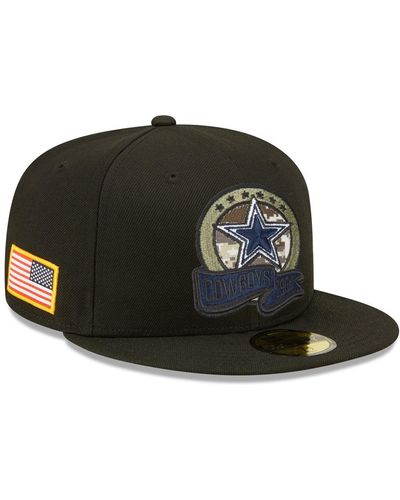KTZ Dallas Cowboys 2022 Salute To Service 59fifty Fitted Hat - Black