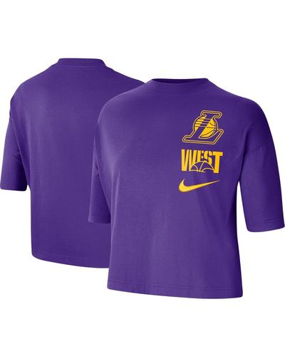 Nike Los Angeles Lakers Essential Boxy T-shirt - Purple