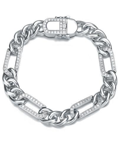 Genevive Jewelry Sterling White Gold Plated