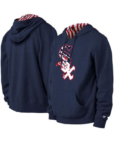 KTZ Chicago White Sox 4th Of July Stars And Stripes Pullover Hoodie - Blue