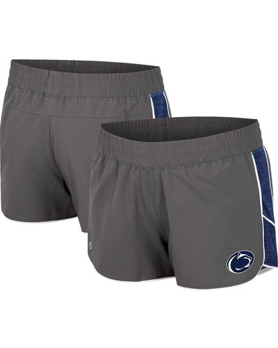 Colosseum Athletics Penn State Nittany Lions Pull The Switch Running Shorts - Gray