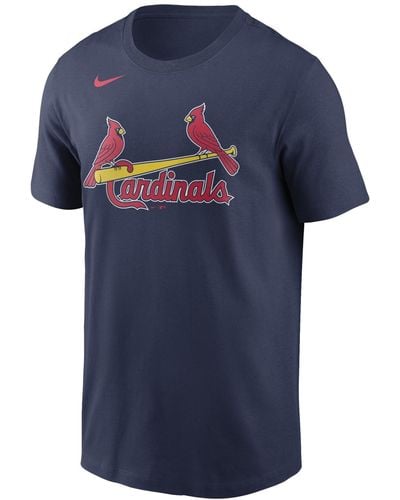 Nike St. Louis Cardinals Swoosh Wordmark T-shirt - Blue