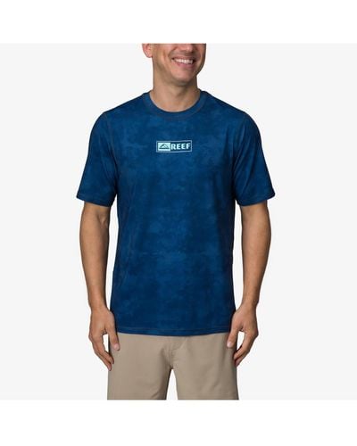 Reef Ellsworth Short Sleeve Surf Shirt - Blue