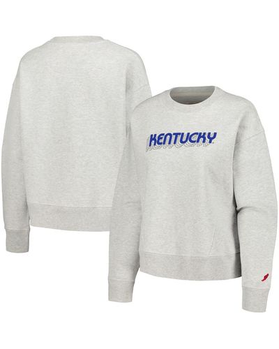 League Collegiate Wear Kentucky Wildcats Boxy Pullover Sweatshirt - White