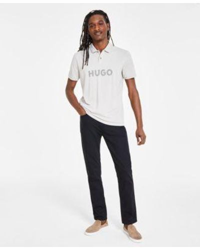 HUGO By Boss Logo Polo Pants - White