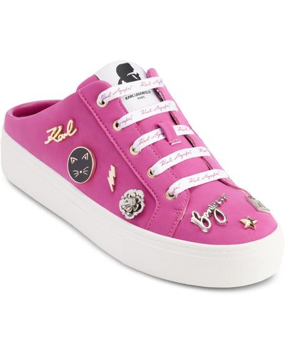 Karl Lagerfeld Cordelia Sneaker Mules - Pink