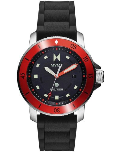 MVMT Cali Diver Silicone Watch 40mm - Red
