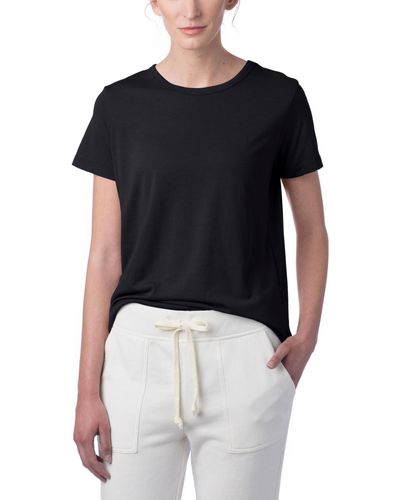 Alternative Apparel Modal Tri-blend Crew T-shirt - Black