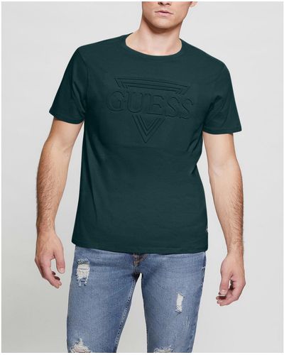 Guess Eco Embossed Tee - Green