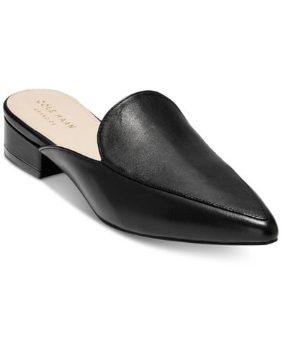 Cole Haan Piper Leather Mule - Black