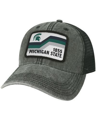 Legacy Athletic Michigan State Spartans Sun & Bars Dashboard Trucker Snapback Hat - Black