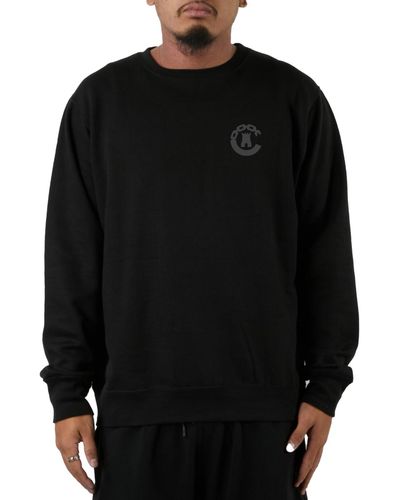 Crooks and Castles Trouble Maker Long-sleeve Graphic T-shirt - Black