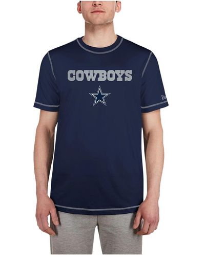 KTZ Dallas Cowboys Third Down Puff Print T-shirt - Blue