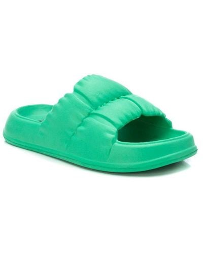 Xti Pool Slides Sandals By - Green