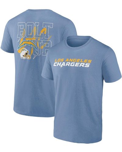 Profile Los Angeles Chargers Big And Tall Two-sided T-shirt - Blue