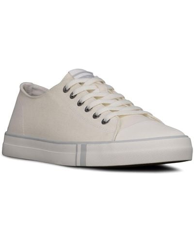 Ben Sherman Hadley Low Canvas Casual Sneakers From Finish Line - White