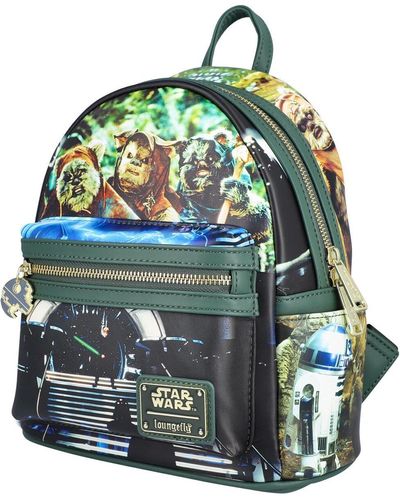 Loungefly Star Wars Return Of The Jedi Final Frames Mini Backpack - Green