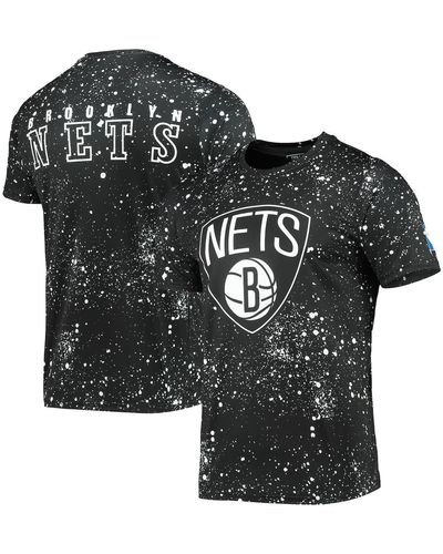 FISLL Brooklyn Nets Splatter Print T-shirt - Black