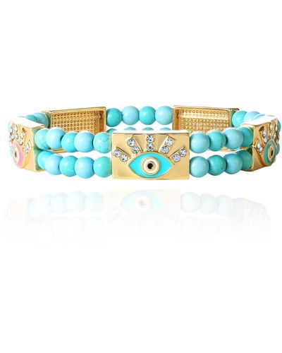Jessica Simpson Evil Eye Bracelet - Blue