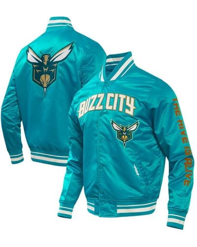 Pro Standard Charlotte Hornets 2023/24 City Edition Satin Full-snap Jacket - Blue