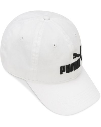 PUMA #1 Adjustable Cap 2.0 Strapback Hat - White