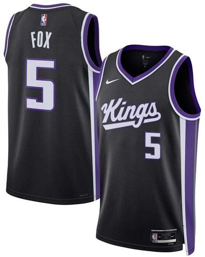 Men's Nike De'Aaron Fox Purple Sacramento Kings 2020/21 Swingman Jersey -  Icon Edition